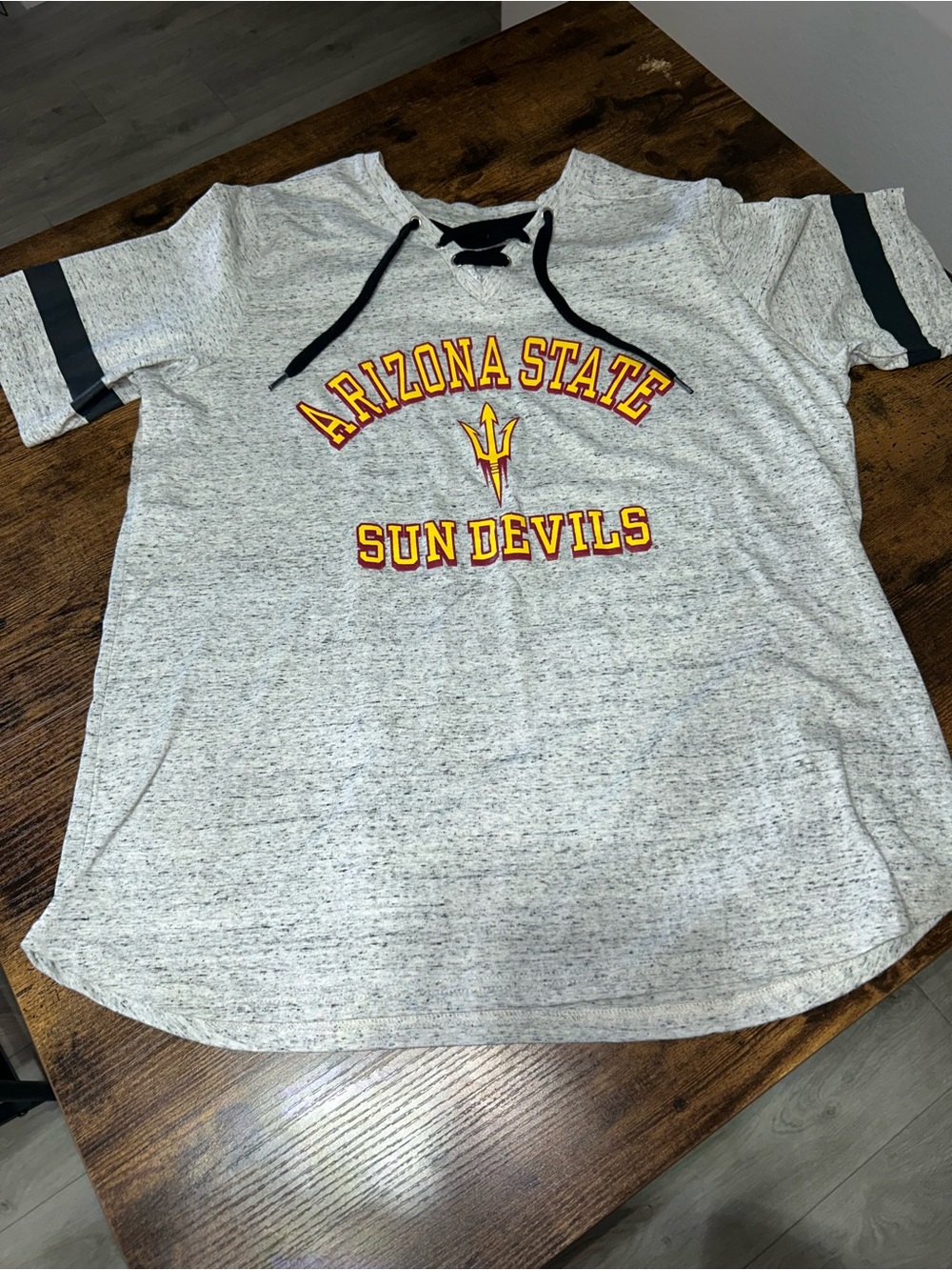 Champion ASU Arizona State Sun Devils Lace Up Shirt 1X